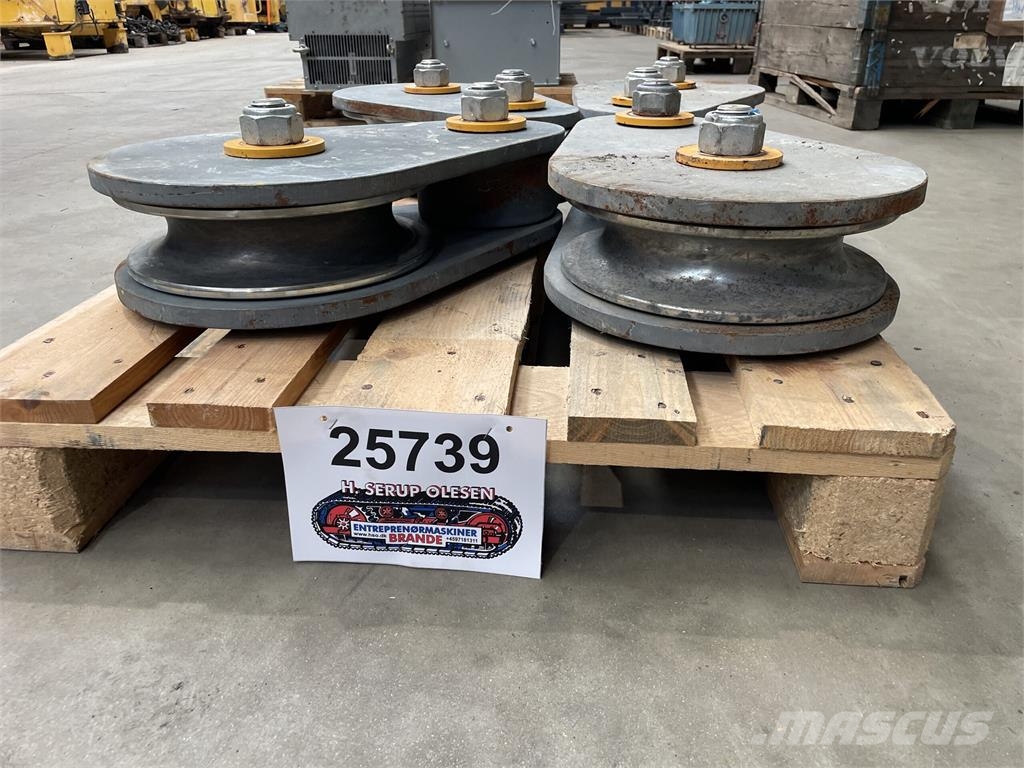 Wirehjul 125 ton fabr. Certex - 4 stk. Crane parts and equipment
