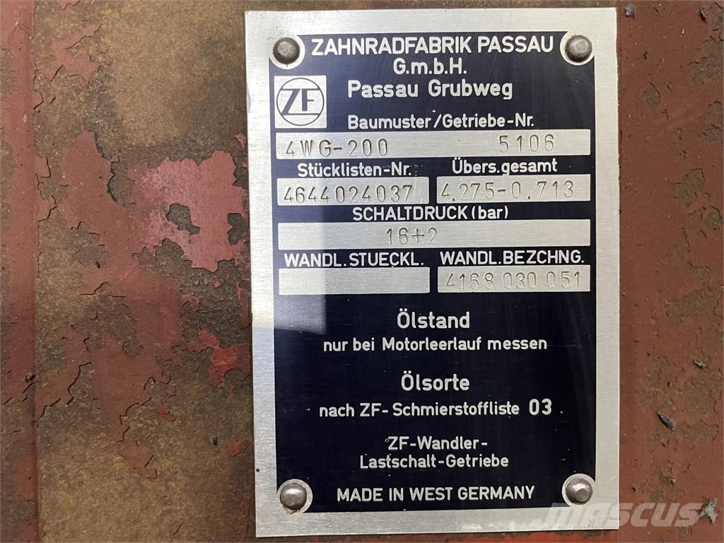 ZF 4WG-200 Transmission - KUN TIL RESERVEDELE Transmissie