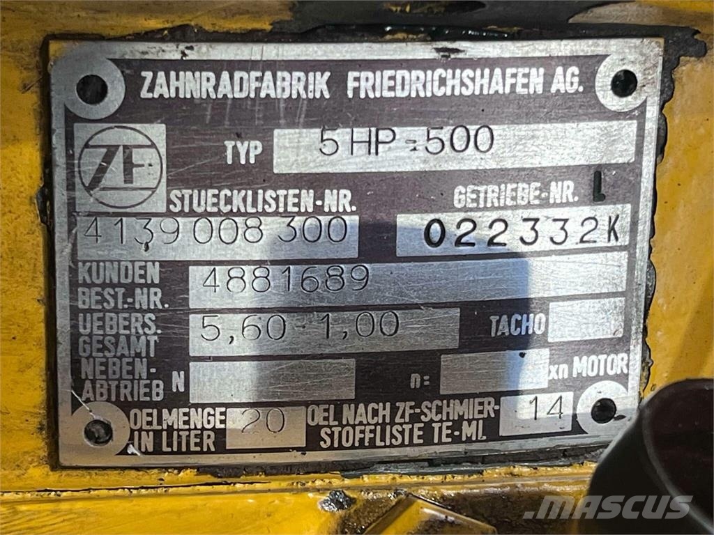 ZF 5HP-500 Transmission til Volvo dumper | Passer til Transmissão
