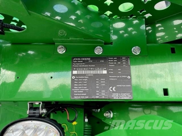 John Deere S785 Θεριζοαλωνιστικές μηχανές
