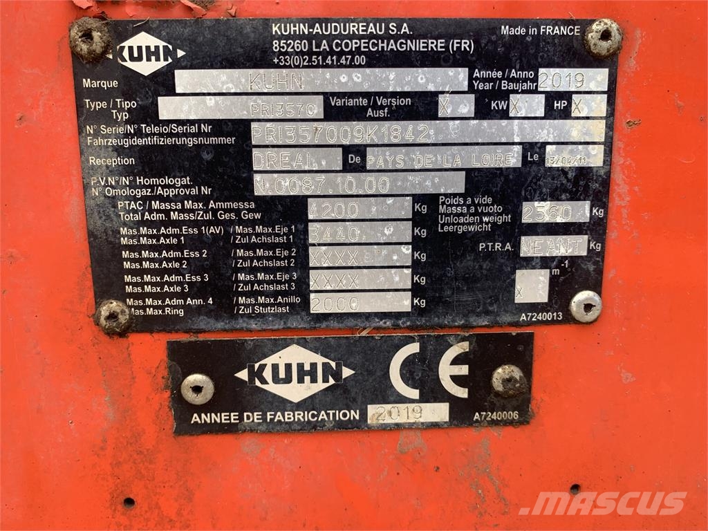 Kuhn Primor 3570M 농기계 - 기타