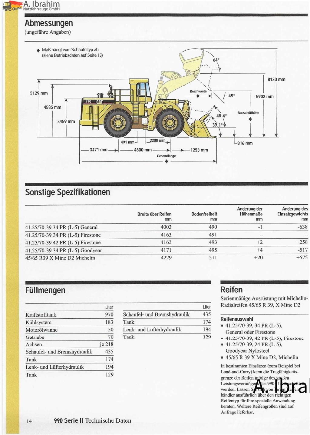 CAT 990 Zustand gut, Video vorhanden ohne Ketten!!, fe Hjullastare