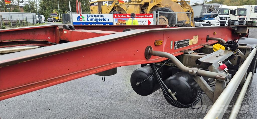 Hüffermann HSA 18.70 Containeranhänger Schlitten sehr saube Konteineriekrāvēji