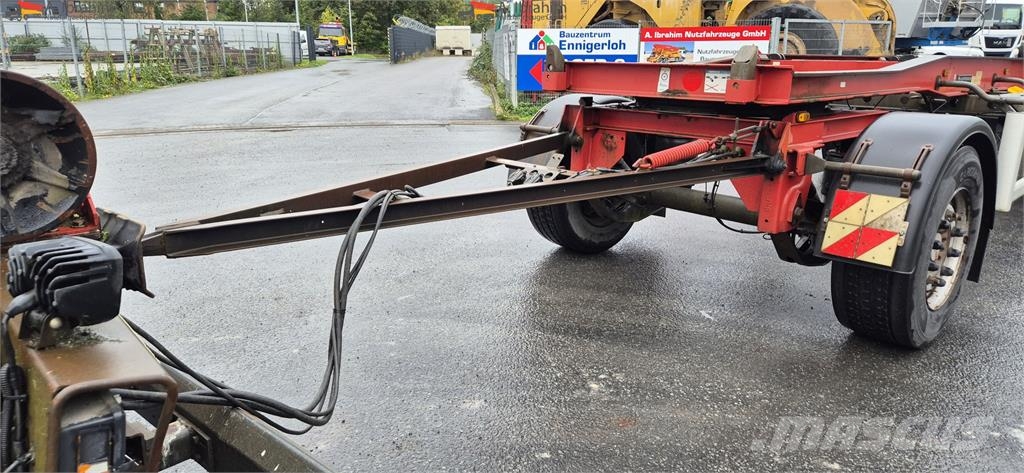 Hüffermann HSA 18.70 Containeranhänger Schlitten sehr saube Konteineriekrāvēji
