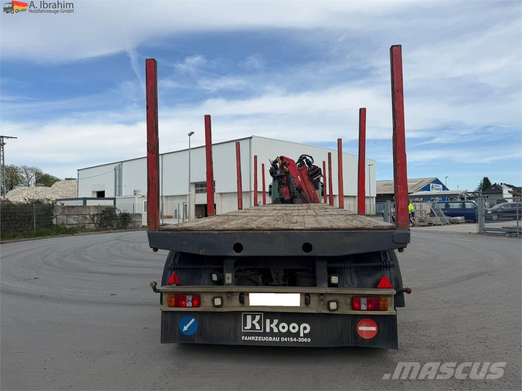 Huttner SAR-34/2L gelenkt BPW Achsen auch als Komplettzug Semirremolque de transporte de madera