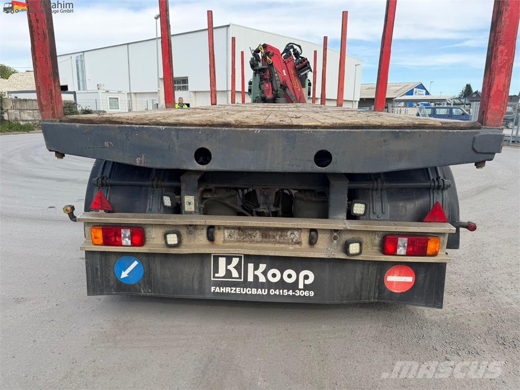 Huttner SAR-34/2L gelenkt BPW Achsen auch als Komplettzug Semirremolque de transporte de madera