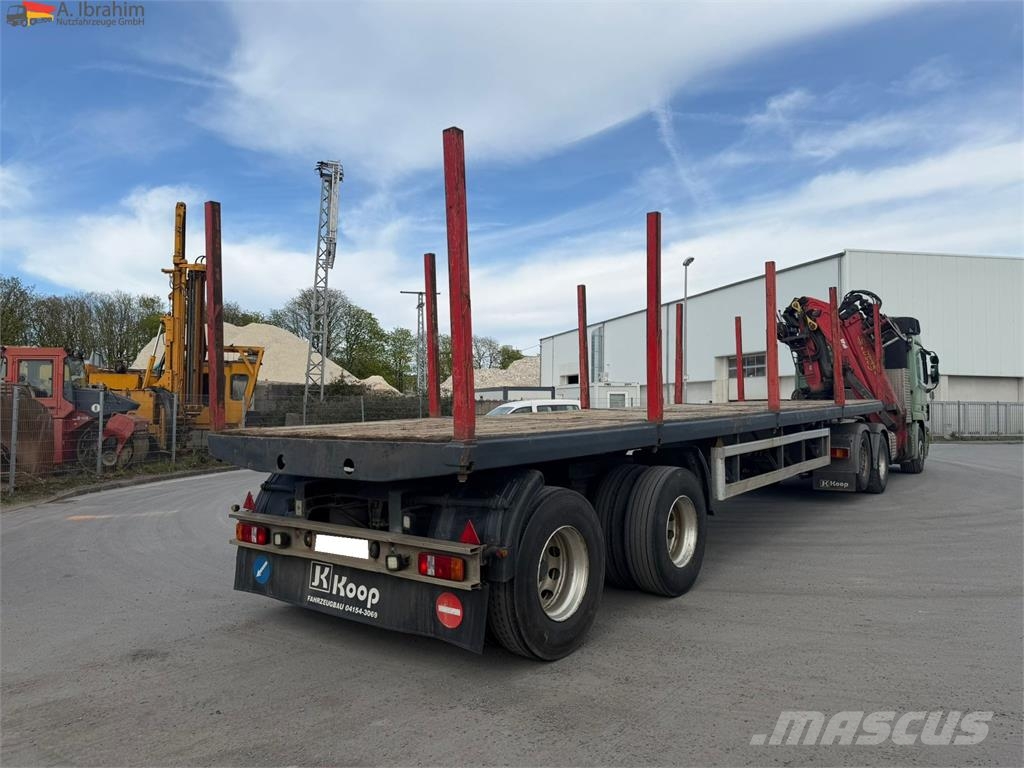 Huttner SAR-34/2L gelenkt BPW Achsen auch als Komplettzug Semirremolque de transporte de madera