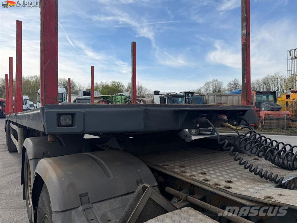 Huttner SAR-34/2L gelenkt BPW Achsen auch als Komplettzug Semirremolque de transporte de madera
