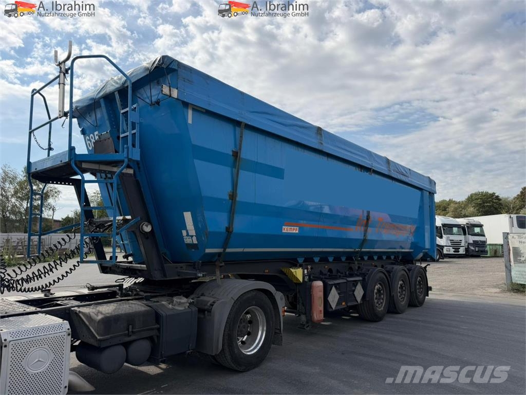 Kempf SKM 35/3 50 cbm Stahlmulde Liftachse Scheibenbrems Kippladerauflieger