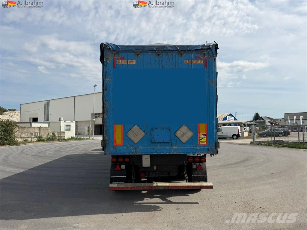 Kempf SKM 35/3 50 cbm Stahlmulde Liftachse Scheibenbrems Kippladerauflieger