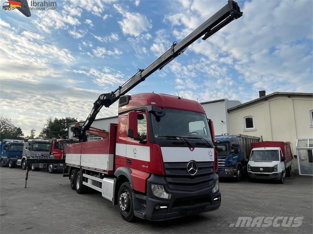 Mercedes-Benz Actros 2545 6x2 Pritsche Kran HIAB 166 | Lift-Lenk Camiones plataforma