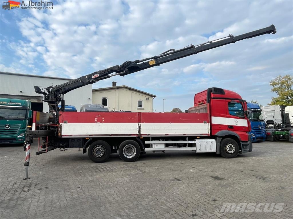 Mercedes-Benz Actros 2545 6x2 Pritsche Kran HIAB 166 | Lift-Lenk Camiones plataforma