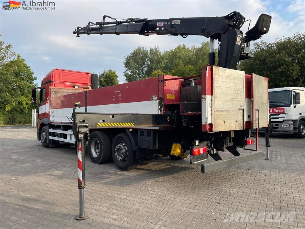 Mercedes-Benz Actros 2545 6x2 Pritsche Kran HIAB 166 | Lift-Lenk Camiones plataforma
