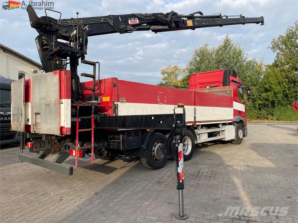 Mercedes-Benz Actros 2545 6x2 Pritsche Kran HIAB 166 | Lift-Lenk Camiones plataforma