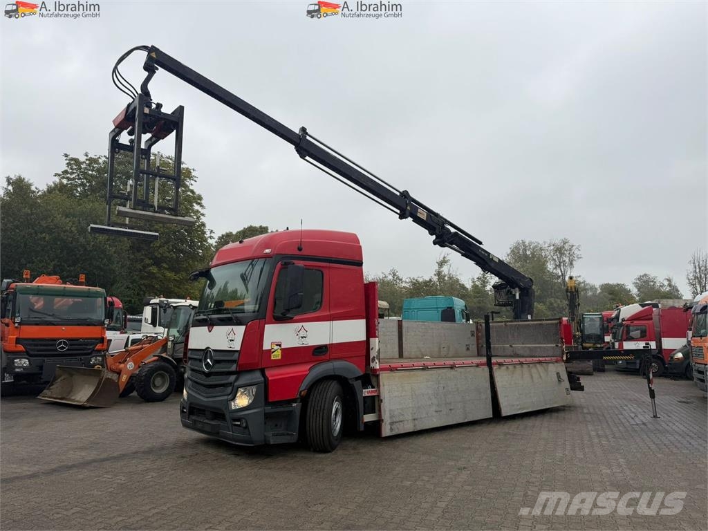 Mercedes-Benz Actros 2545 6x2 Pritsche Kran HIAB 166K Pro Lift-L Rabljeni žerjavi za vsak teren