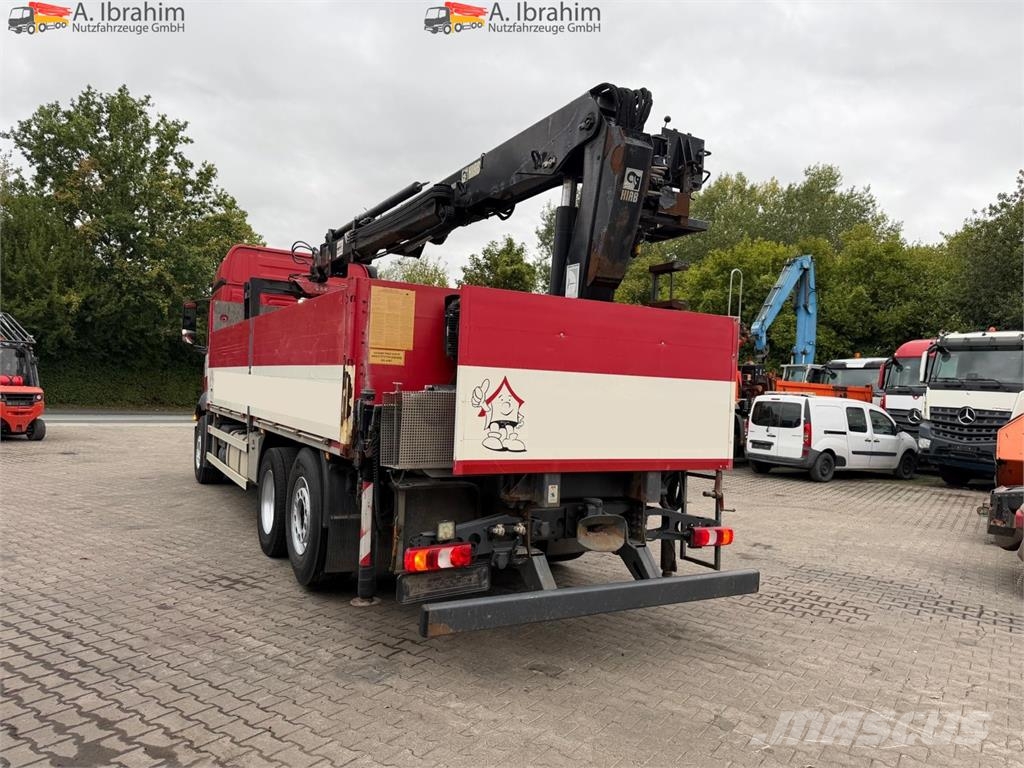 Mercedes-Benz Actros 2545 6x2 Pritsche Kran HIAB 166K Pro Lift-L Rabljeni žerjavi za vsak teren