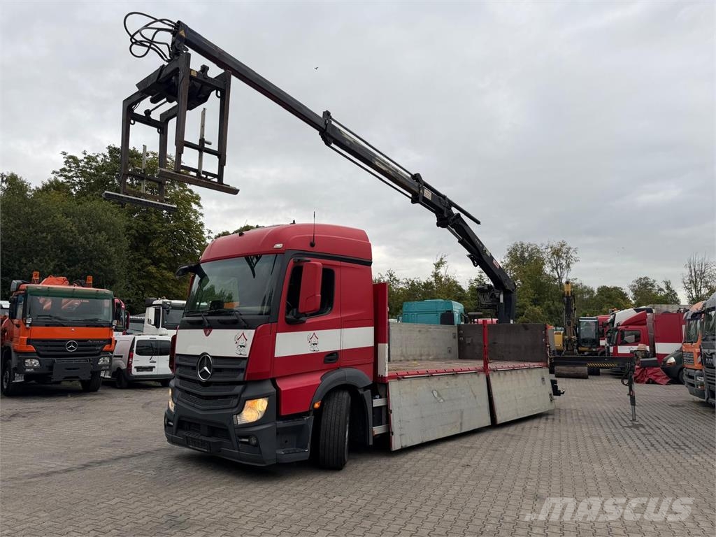 Mercedes-Benz Actros 2545 6x2 Pritsche Kran HIAB 166 E2 Hipro Li Rabljeni žerjavi za vsak teren