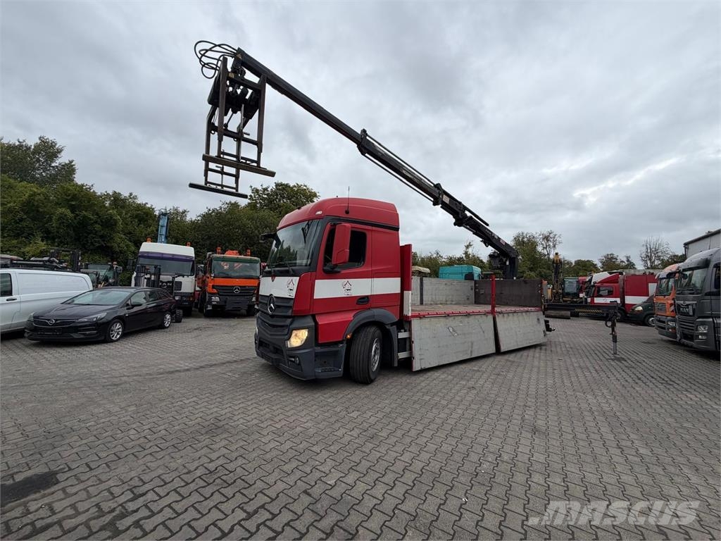 Mercedes-Benz Actros 2545 6x2 Pritsche Kran HIAB 166 E2 Hipro Li Rabljeni žerjavi za vsak teren