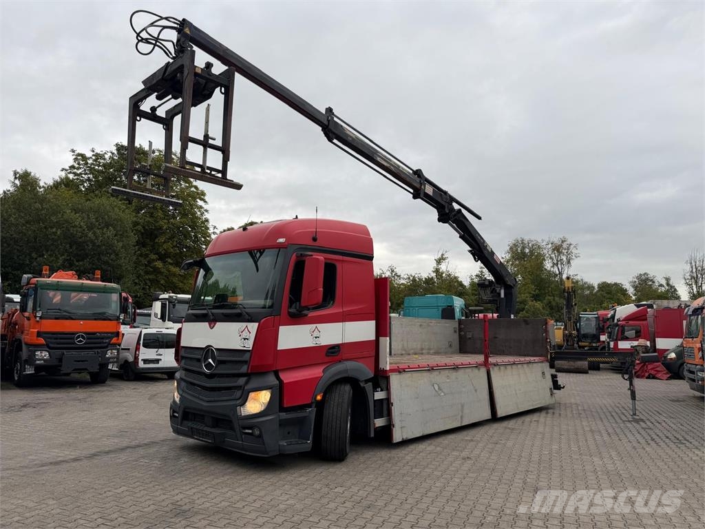 Mercedes-Benz Actros 2545 6x2 Pritsche Kran HIAB 166 E2 Hipro Li Rabljeni žerjavi za vsak teren