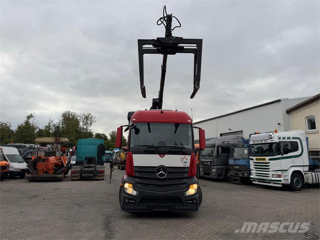 Mercedes-Benz Actros 2545 6x2 Pritsche Kran HIAB 166 E2 Hipro Li Rabljeni žerjavi za vsak teren