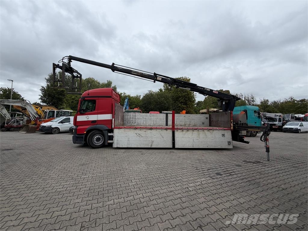 Mercedes-Benz Actros 2545 6x2 Pritsche Kran HIAB 166 E2 Hipro Li Rabljeni žerjavi za vsak teren