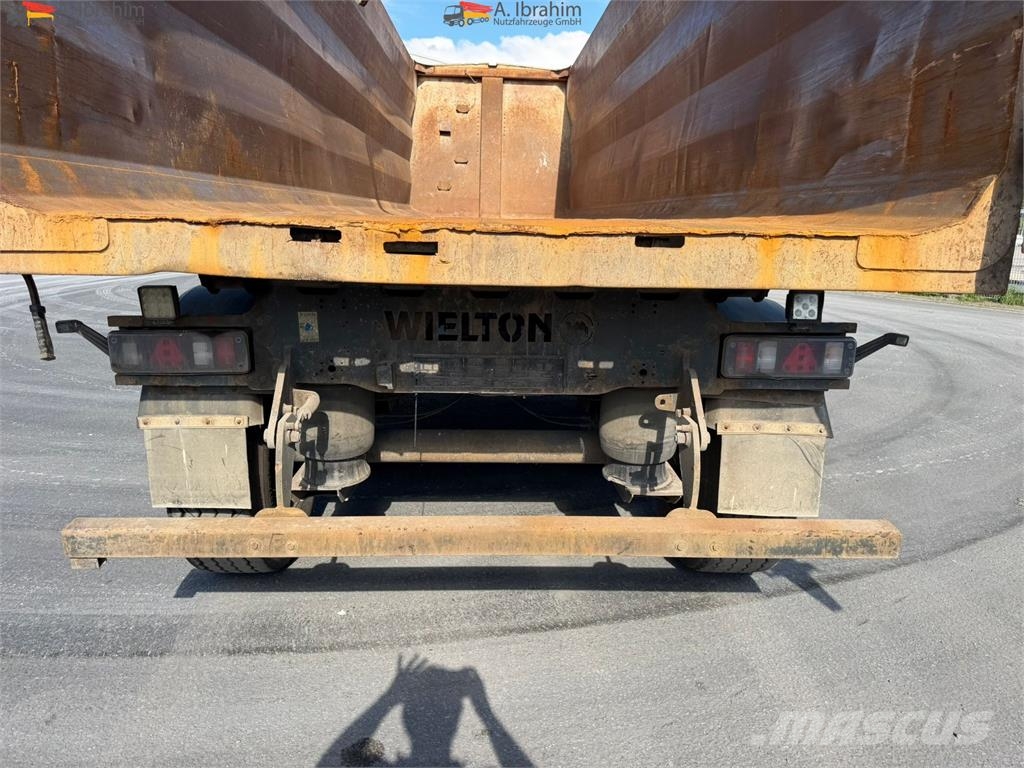 Wielton NW-3 50 cbm Stahlmulde SAF Achsen Scheibenbremse Kiper poluprikolice