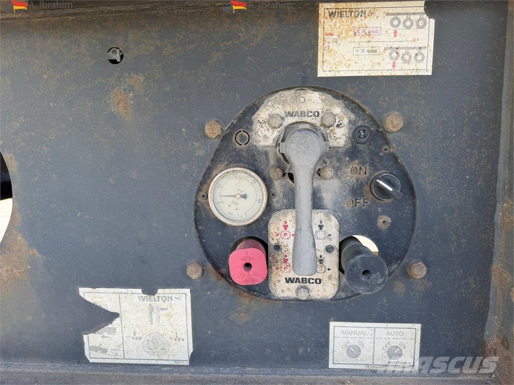 Wielton NW-3 50 cbm Stahlmulde SAF Achsen Scheibenbremse Kiper poluprikolice
