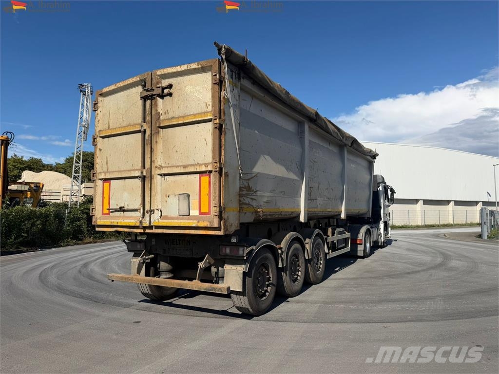 Wielton NW-3 50 cbm Stahlmulde SAF Achsen Scheibenbremse Kiper poluprikolice
