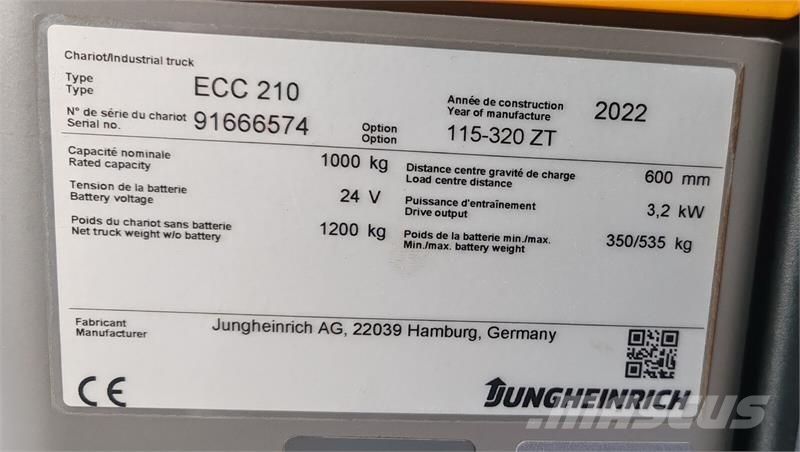 Jungheinrich ECC 210 Orderpicker voor middelhoog niveau