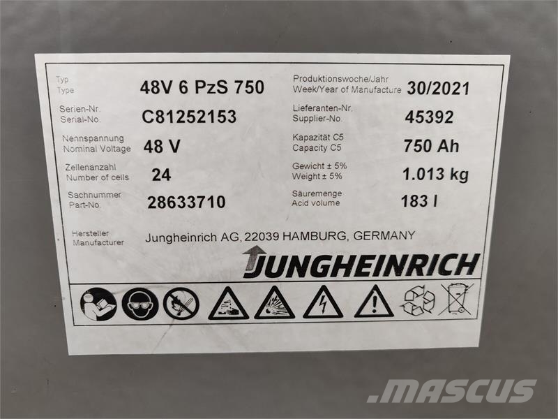 Jungheinrich EFG 320 4.8m/ 3728mh/ 4v Електрически вилични кари-повдигачи