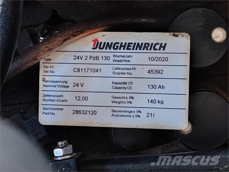 Jungheinrich EJC 110 2.5m/ 2020y Ručni paletni viljuškari
