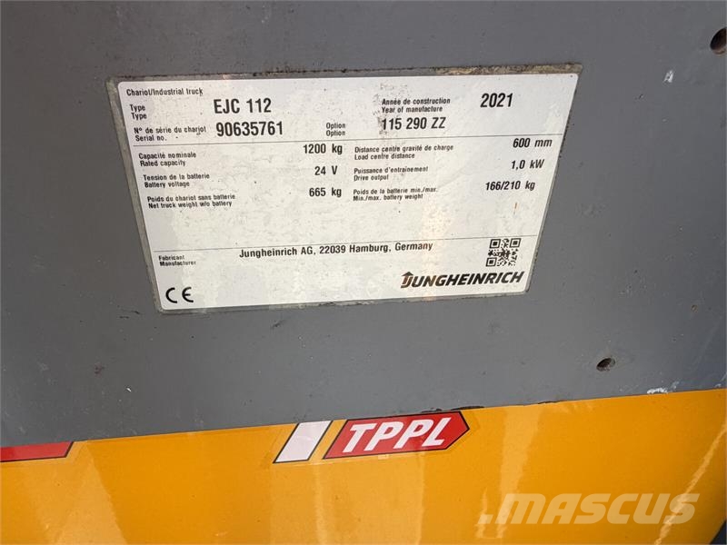 Jungheinrich EJC 112 2.9m/ cold store Platform stackers