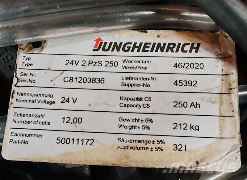 Jungheinrich EJE 116 1.6t/ 990h/ 250ah Wózki widłowe unoszące