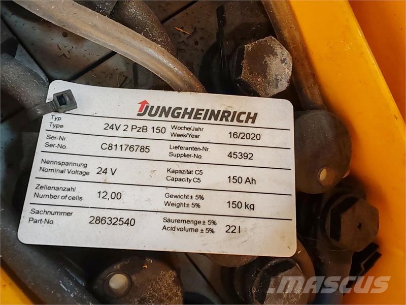 Jungheinrich EJE C20 2t/ 366mh/ 2020y/ scales Montacargas de baja elevación