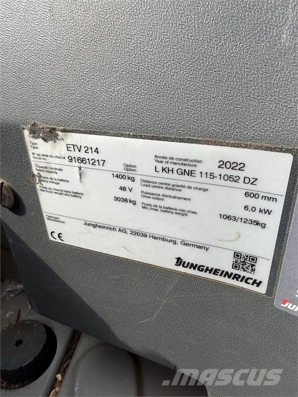 Jungheinrich ETV 214 Gaffeltrucker - Annet