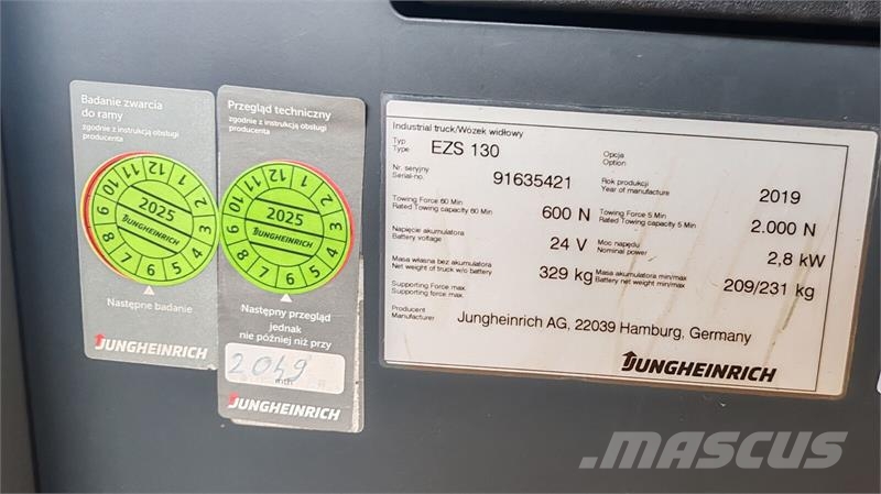 Jungheinrich EZS130 defect Chariot remorqueur
