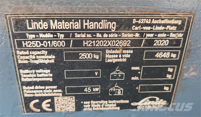 Linde H25D res HP 디젤 지게차