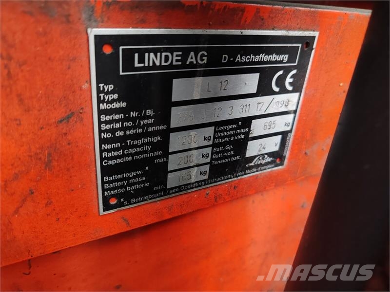Linde L12 defect Ručni paletni viljuškari