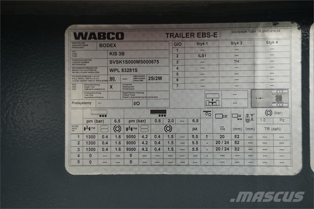 Bodex  ダンプセミトレーラー