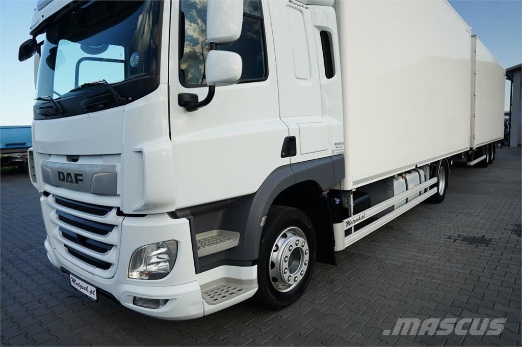 DAF CF 450 / ZESTAW TANDEM 120 M3 / PRZEJAZDOWY / KONT Camiones caja cerrada