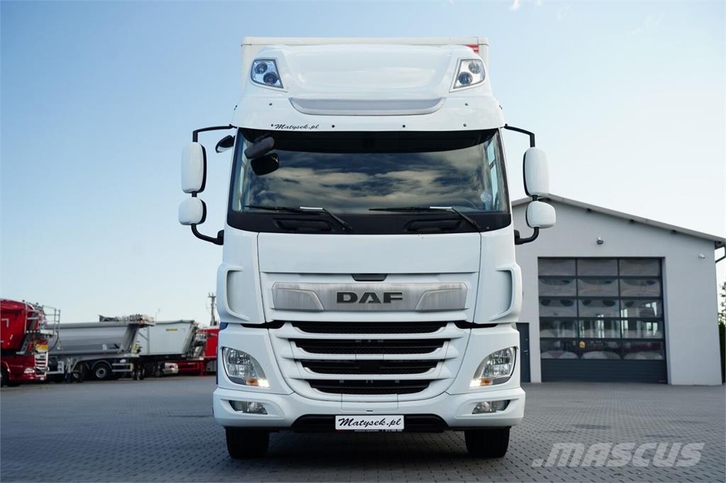 DAF CF 450 / ZESTAW TANDEM 120 M3 / PRZEJAZDOWY / KONT Camiones caja cerrada