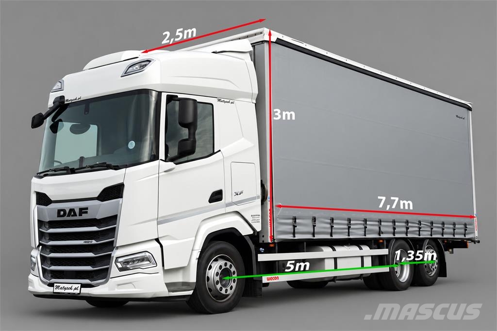 DAF XF 480 Camion à rideaux coulissants (PLSC)