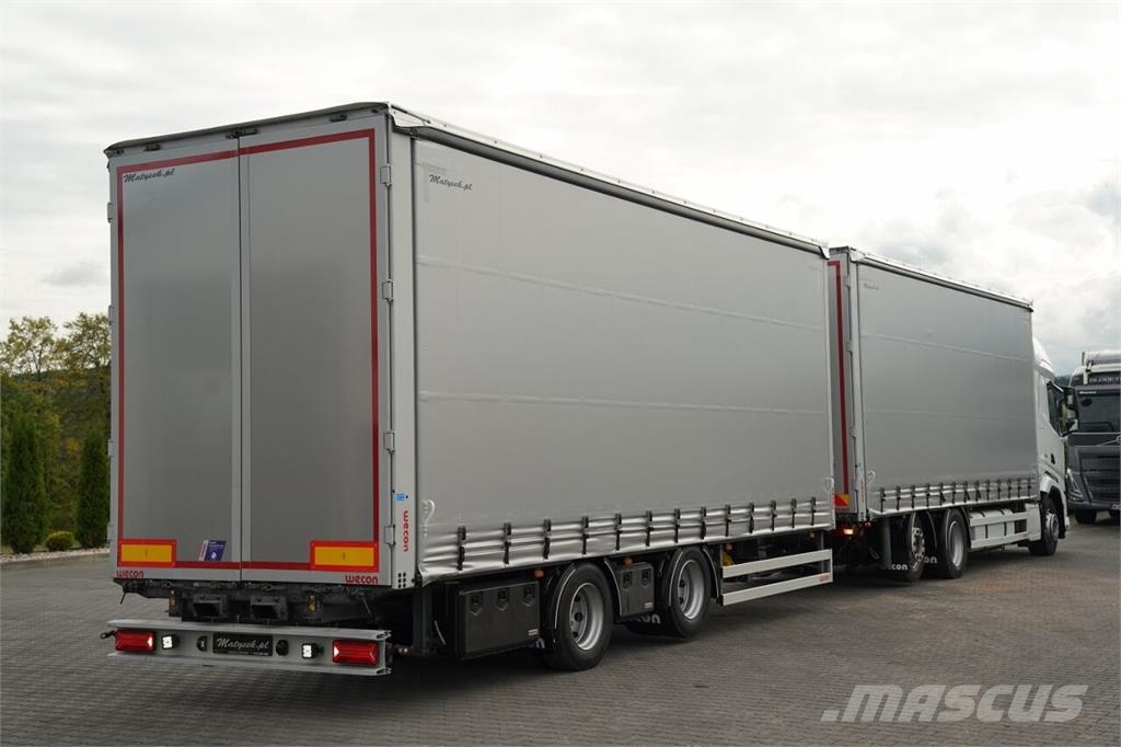 DAF XF 480 / ZESTAW TANDEM / 120 M3 / OŚ PODNOSZONA / Kamioni sa ciradom