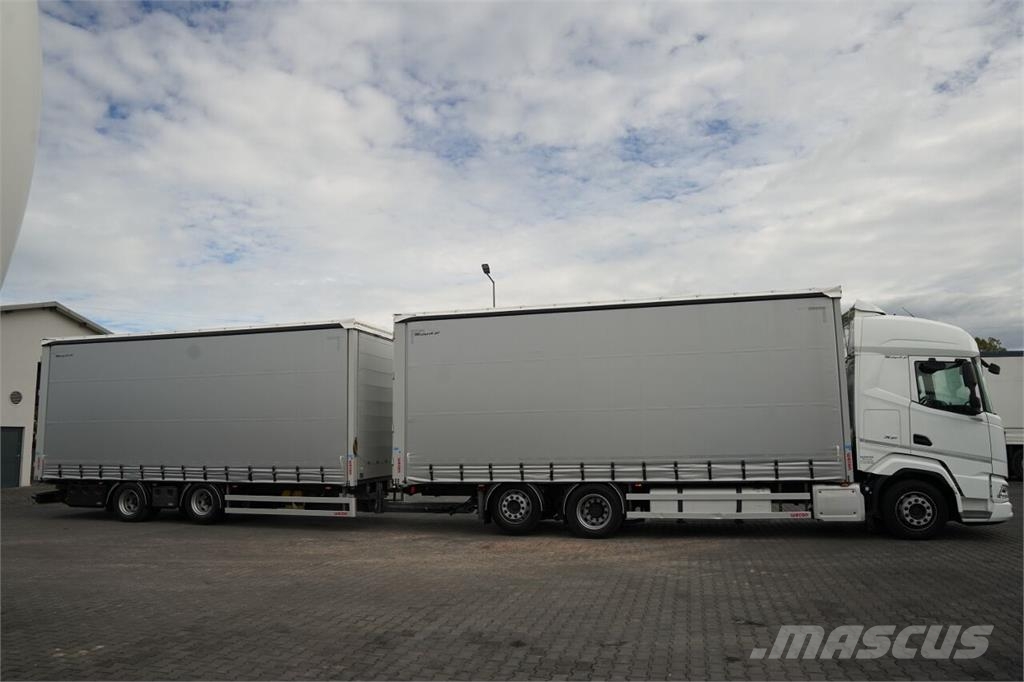 DAF XF 480 / ZESTAW TANDEM / 120 M3 / OŚ PODNOSZONA / Kamioni sa ciradom