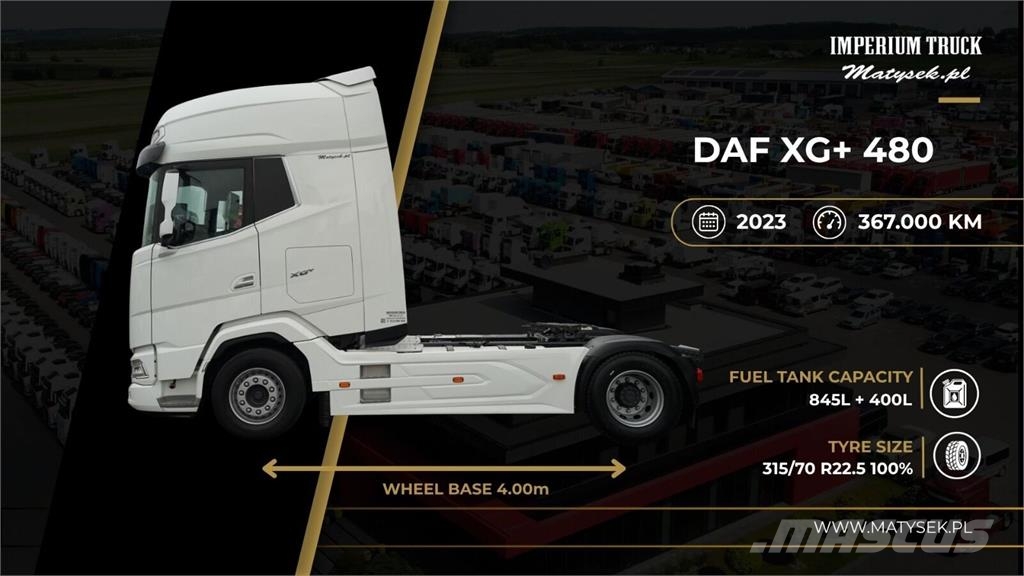 DAF XG+ 480 / NOWE OPONY / EURO 6 Τράκτορες