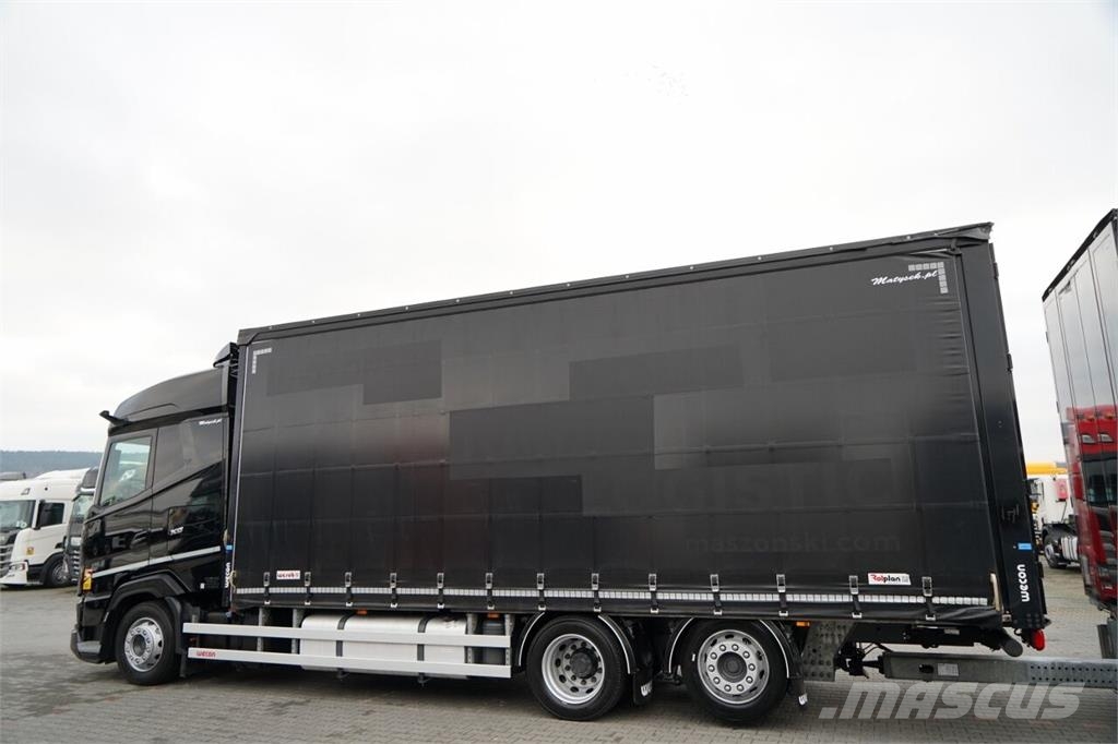 DAF XG 480 / ZESTAW TANDEM / 120 M3 / PRZEJAZDOWY / OŚ Zaplachtované vozy