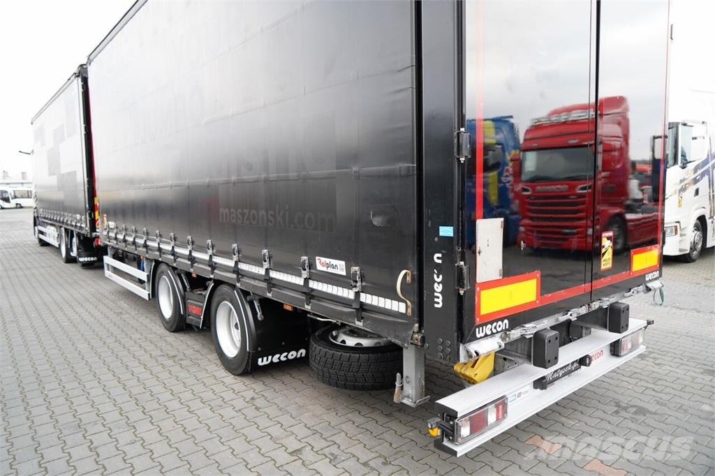 DAF XG 480 / ZESTAW TANDEM / 120 M3 / PRZEJAZDOWY / OŚ Zaplachtované vozy