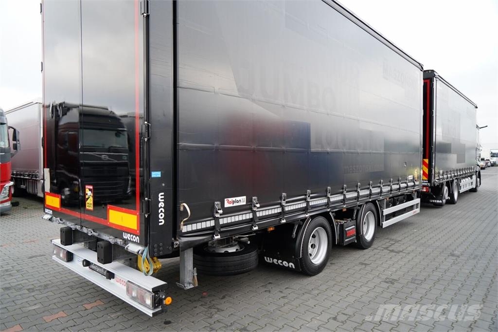 DAF XG 480 / ZESTAW TANDEM / 120 M3 / PRZEJAZDOWY / OŚ Zaplachtované vozy