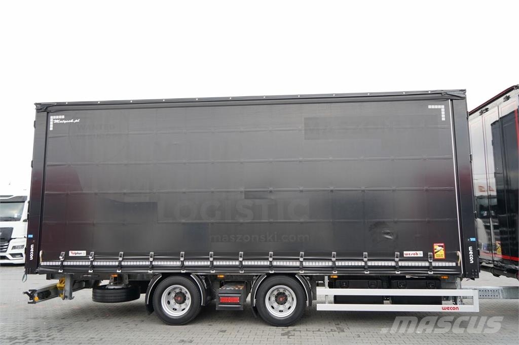 DAF XG 480 / ZESTAW TANDEM / 120 M3 / PRZEJAZDOWY / OŚ Zaplachtované vozy