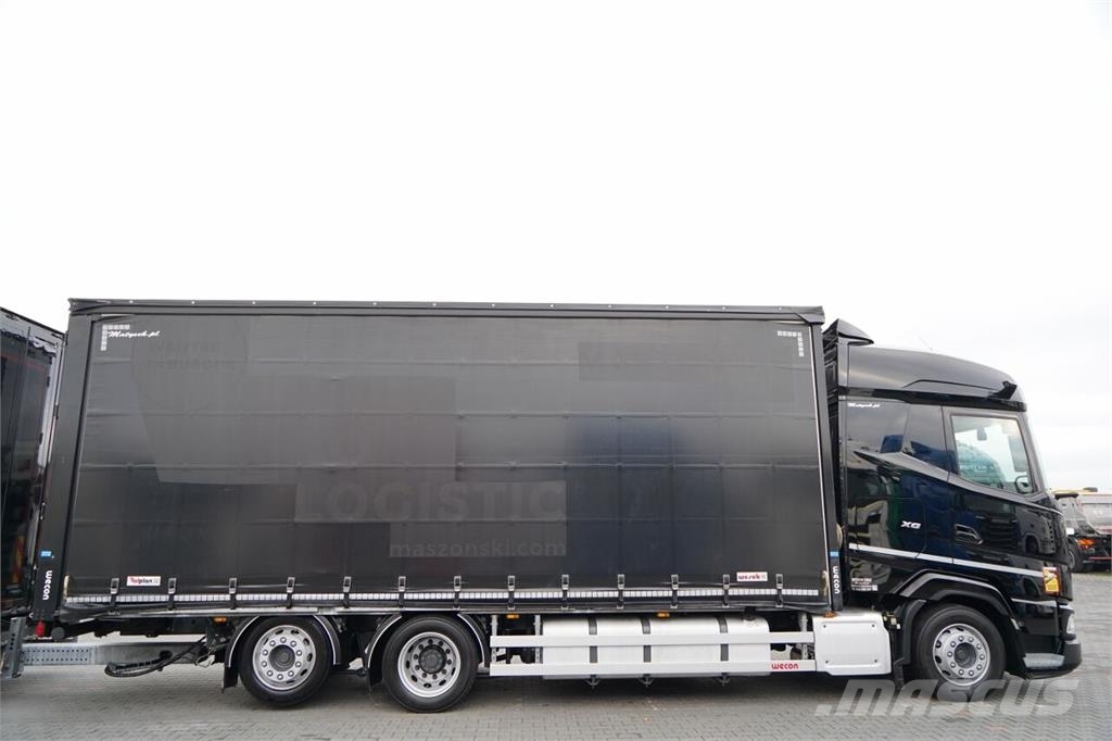 DAF XG 480 / ZESTAW TANDEM / 120 M3 / PRZEJAZDOWY / OŚ Zaplachtované vozy